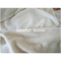 Raw White Sherpa Polyester Fake Sheep Fur Fabric